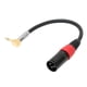 thumbnail image 3 of Cable TRS Macho a XLR Macho de 35 Mm 1/8 Pulgadas Cable de Micrófono Estéreo TRS a XLR en ángulo Recto de 90 Grados para MP3 DVD Reproductores de CD TV Amplificadores, 3 of 8