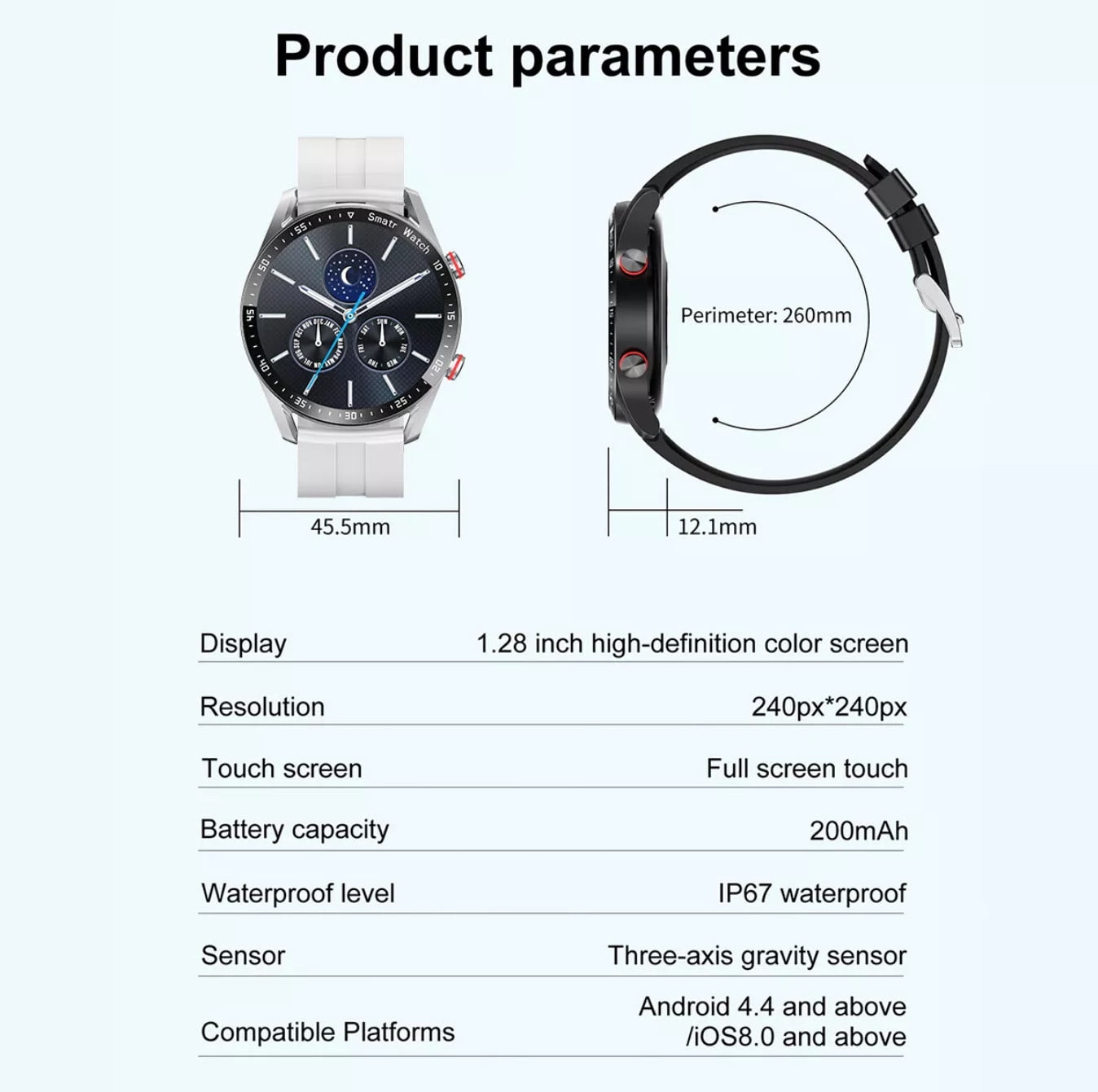 2026 Smart Watch For Men/Women's Waterproof Smartwatch Bluetooth For iPhone Samsung