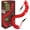 red, variant on AGALI 1/4 in x 25 ft Polyurethane Air Hose with Bend Restrictor, Air Compressor Hose with 1/4 Solid 100% Pure Copper Quick Connect Fittings and I/M Plug Kit, Coiled PU Air Hose 1/4", Blue