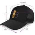 thumbnail image 3 of Babylon Bee Mesh Baseball Cap Adjustable Twill Mesh Trucker Hat Black, 3 of 7