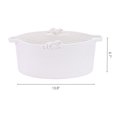 thumbnail image 2 of Unique Bargains 1 Pack Woven Storage Basket Bin with Handle for Clothes, Shoes White S, 2 of 6