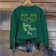 thumbnail image 5 of VKOYWKM Chandails de la Saint-Patrick à Manches Longues, Col Rond, Chandails à Enfiler, Hauts, Graphique « Lucky Four Leaf », Chandails de la Saint-Patty Cadeaux pour Dat, 5 of 5