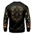 thumbnail image 3 of YNGKMEA Mens Halloween Flannel Sweatshirts Casual Long Sleeve Graphic Tees Retro 3D Print Crewneck Pullover Tops Holiday Party Festive Clothing, 3 of 3