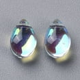 thumbnail image 3 of 200pc Transparent Glass Beads Top Drilled Beads Teardrop Clear AB 9x6x5mm Hole: 1mm, 3 of 3