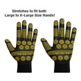 thumbnail image 3 of MidWest Gloves & Gear, Unisex, 6 Pack of Radial Max Grip™ Gloves, Black and Yellow, Size LX, 3 of 6
