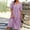 Purple, variant on Aloohaidyvio Dresses Plus Size,Fashion Women Summer Casual Round-Neck Print Short Sleeve Loose Dress