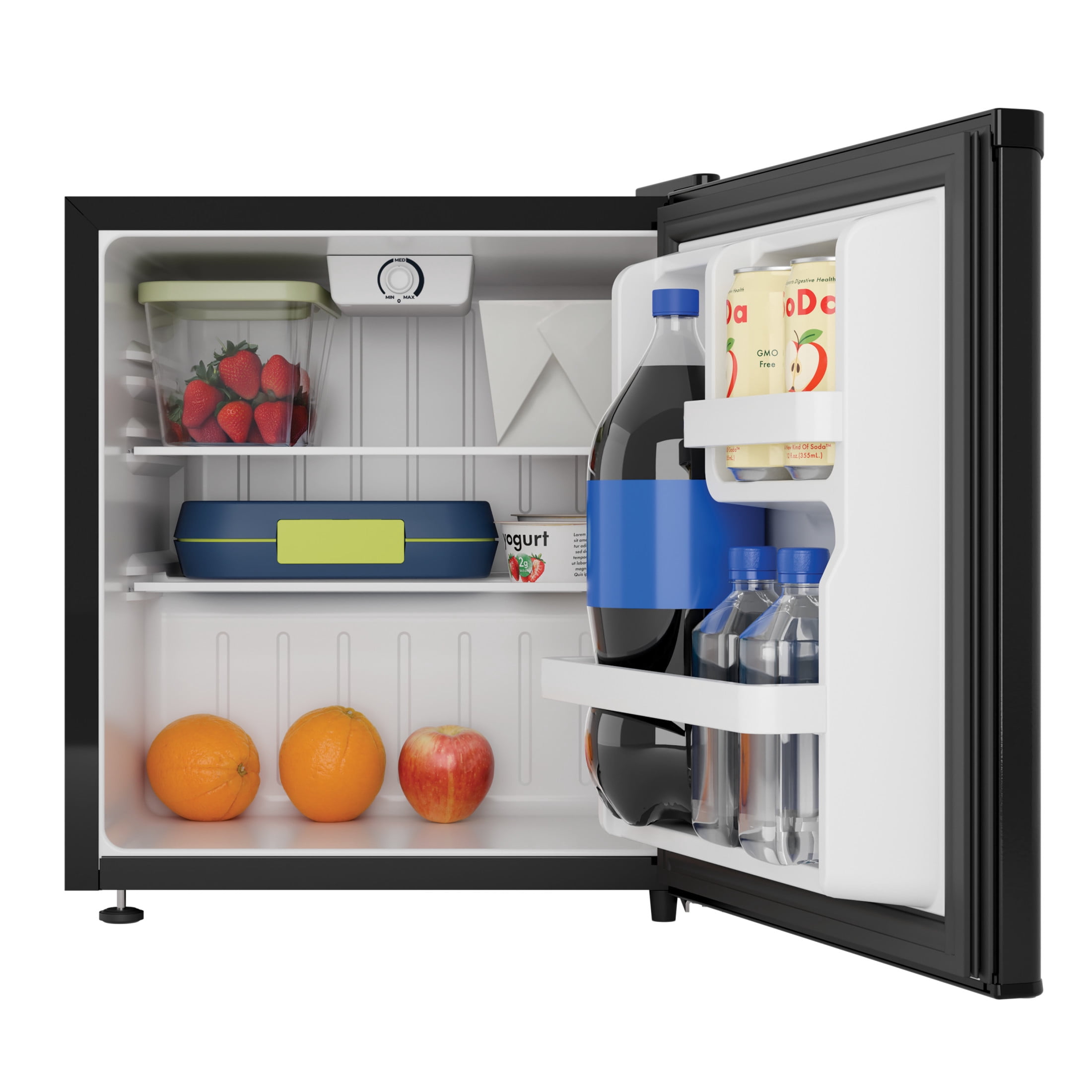 Avanti 1.6 Cu. Ft. Compact Refrigerator with Auto-Defrost, in Black (AVRM25F1B)