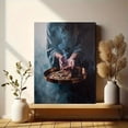 thumbnail image 6 of Hands Holding Coins Oil Painting Canvas Print Wall Art for Living Room Office Study Library, 6 of 8