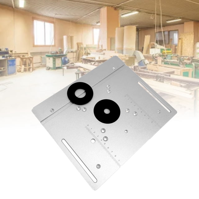 Router Table Insert Plate, High Hardness Wear Resistance Easy Installation Trimming Machine Flip Board for Woodworking Projects