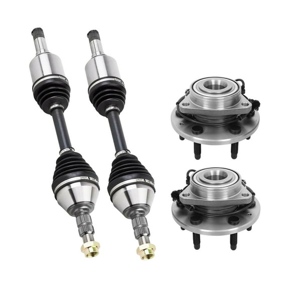 AutoShack Front Wheel Bearing Hubs CV Axles Kit Pair Replacement for 2007 GMC Sierra 1500 Classic 4WD, AWD 2001-2006 GMC Sierra 1500 4WD, AWD 8-Lug 8 HUB010400427