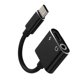 thumbnail image 2 of Convertidor de carga de auriculares 2 en 1 tipo C a conector de 3,5 mm Adaptador de audio USB tipo C Reemplazo para Huawei Mate 20 Pro Speravity DZ5659-02B, 2 of 2