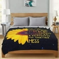 thumbnail image 6 of Sunflower Quotes Blanket for Boys Girls, Lightweight Soft Throw Blankets, Cozy Plush Keep Warm Small Throws Blankets for Baby/Kids/Youth/Adult, 60X80 inches, 6 of 7
