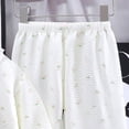 thumbnail image 6 of JUMEYU Kid Pajamas Girls 2-Piece Pajamas Sleepwear Pjs for Baby, Toddler, Kids, Girl 3T 4T (White,3-4 Years), 6 of 7
