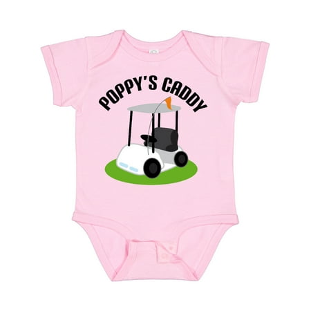 

Inktastic Poppy s Caddy Golf Cart Grandchild Boys or Girls Baby Bodysuit