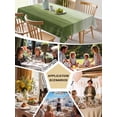 thumbnail image 5 of Sage Green Ombre Table Cloth, Modern Abstract Art Ocean Oil Painting Waterproof Tablecloth for Square Tables, Reusable Washable Fabric Table Cover for Restaurant Kitchen Dining Tables 60"x60", 5 of 6