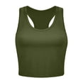 thumbnail image 1 of Débardeurs pour Femmes Chemises d'Été Tendance Imprimé Lever de Soleil Randonnée Sans Manches Tunique Basique Vert Armée P, 1 of 3