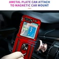 thumbnail image 7 of Compatible with Samsung Galaxy Z Flip 6 Case Built-in 360 Ring Holder Kickstand, Extreme Protection Military Armor Magnetic Car Dual Layer Protective Heavy Duty Phone Cover,Red, 7 of 7