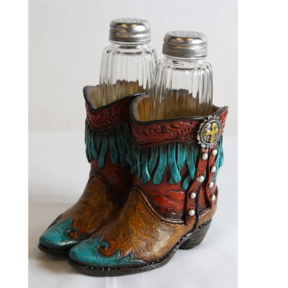 Cowboy Boots Salt and Pepper Shakers 4.5 X 4.3 X5.7