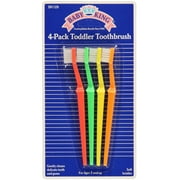 Baby King 4-Pack Toddler Toothbrushes - yellow multi, one size