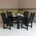thumbnail image 5 of highwood Lehigh 5-Piece Outdoor Dining Set - 42" x 42" Table, Dining-height Nantucket Blue, 5 of 5