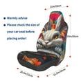 thumbnail image 3 of Yiaed Vibrant Bunny Ride Print Car Seat Covers,Universal Auto Seats Protector Fits for Car,SUV Sedan,Truck,Automotive Seat Covers & Accessories, 3 of 5