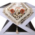 thumbnail image 4 of Lace Table Runner Embroidered Tablecloth Wedding Valentine Day Home Decor, 4 of 6