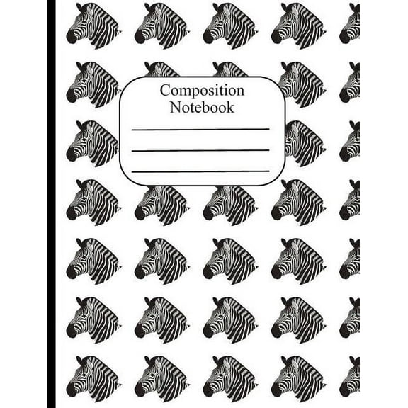 Composition Notebook: Zebra Polka Dot Wide Ruled Composition Book - 120 Pages - 60 Sheets (Paperback)