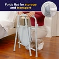 thumbnail image 4 of Folding Steel Bedside Commode Chair, Portable Toilet, 350 Lbs Capacity, 13.5 Inch ,, 4 of 5