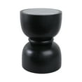 thumbnail image 5 of Round Marble End Table for Home Decor - Modern Mango Wood Side Table for Small Spaces, Bedroom, and Night Stand - Contemporary Bedside Accent for Drink Table and Living Room - 18", Black, 5 of 11