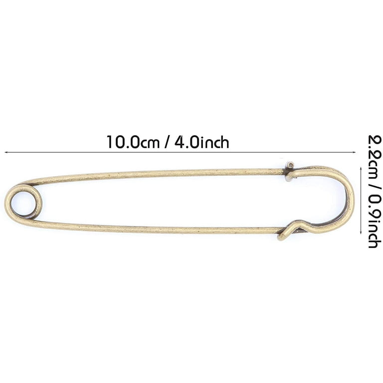  Heavy Duty Large 1-1/2 Safety Pins - High-Grade Steel, Nickel  Plated, Rust Resistant (500 Safety Pins)