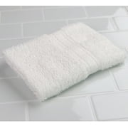 (4 pack) Mainstays Basic Washcloth, Soft 100% Cotton and Highly Absorbent Washcloth, White