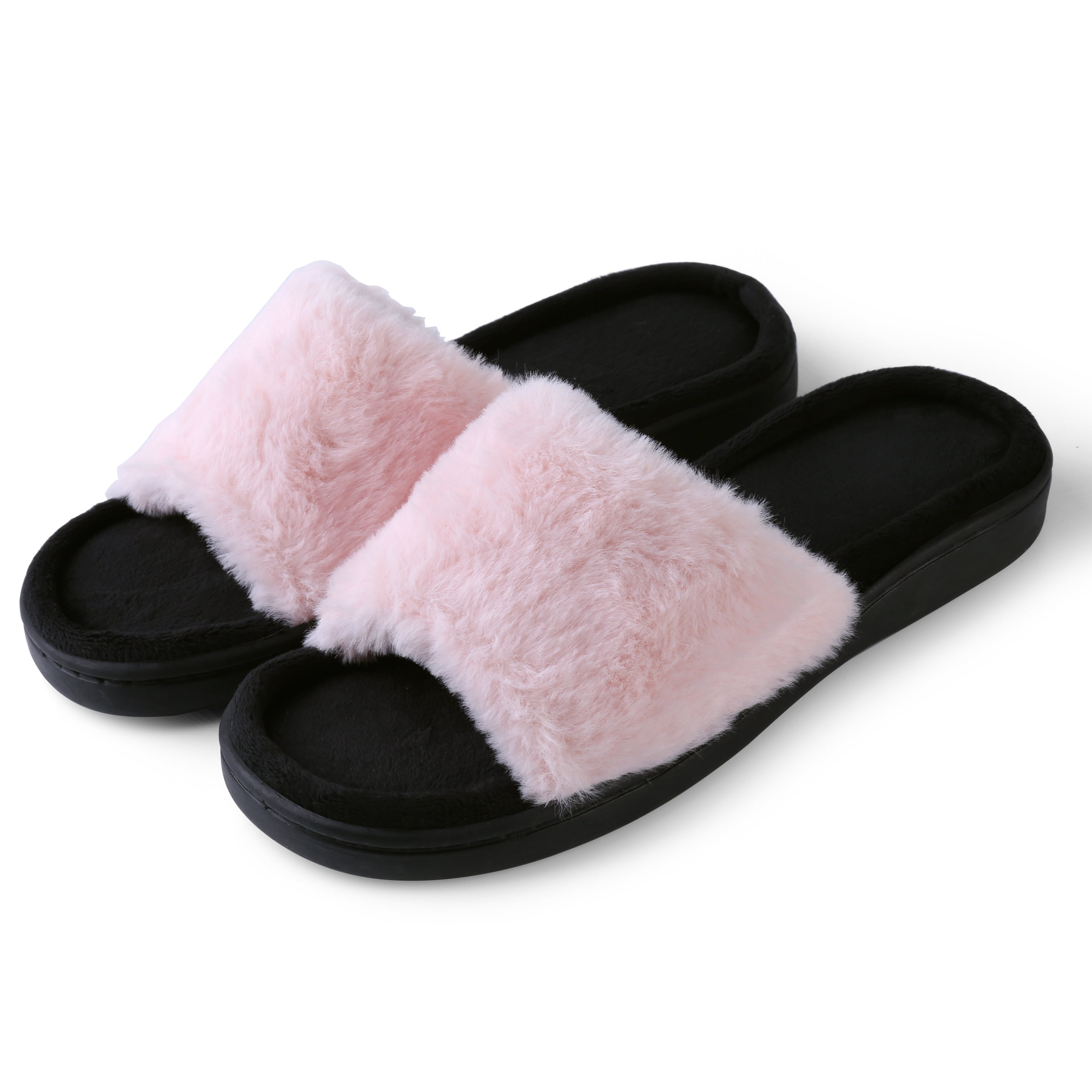 Aerusi Girl Fashion Winter Indoor Shoes House Warm Soft Slipper Size 6-9 Pink