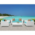 thumbnail image 2 of TK Classics Miami 5 Piece Outdoor Wicker Patio Furniture Set 05g, 2 of 5