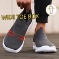 thumbnail image 3 of Men's Wide Toe Box Slip-On Walking Shoes Breathable Mesh Comfort Sneakers, 3 of 9