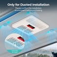 thumbnail image 3 of Fogatti Ducted RV Rooftop Air Conditioner 15,000 Btu with Air Distribution Box & Wired Thermostat, 115V Camper Trailer Motorhome AC, Low Noise, 3 of 12