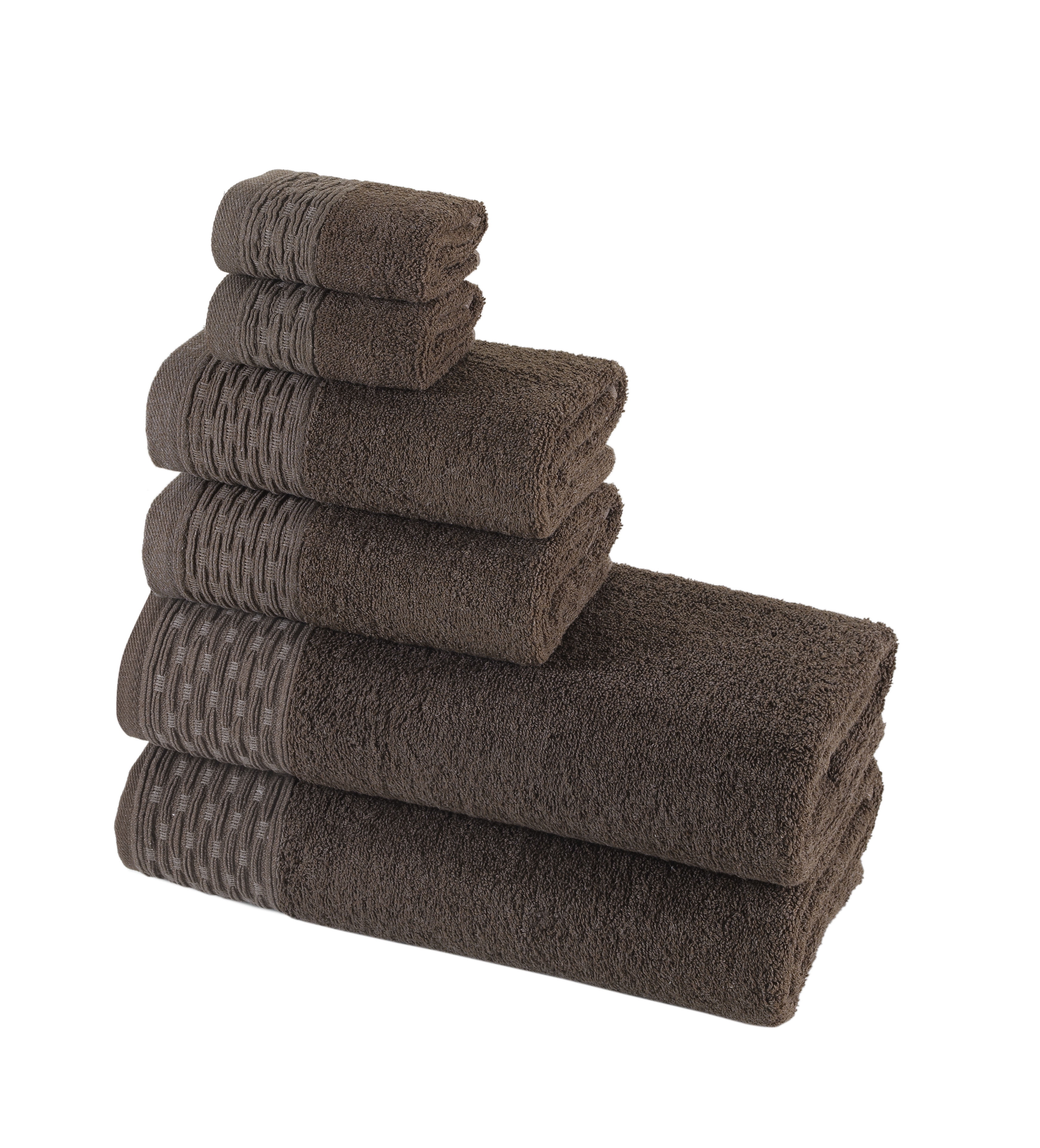 HALLEY Turkish Bath Towels Set 6 Piece Bathroom Set, Ultra Soft