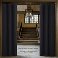 thumbnail image 2 of NICETOWN Blackout Curtains Room Divider, Total Privacy Wall Divider Screens Large Window Decor Sound Proof for Living Room Bedroom Patio Door Basement,5ft Wide by 7ft Long, Black, 2 of 8