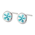 thumbnail image 3 of Pendientes navideños, pendientes colgantes, accesorios estéticos para disfraces, pendientes de botón navideños, decoración de gota para compromiso, , Copo De de, 3 of 10