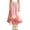 #0204-Pink, variant on Cowsor Big Girls Spring Summer Skirt Floral Chiffon Midi Skirt Lightweight Breathable Casual Outfit for Beach Vacation School Daily Outdoor Activities