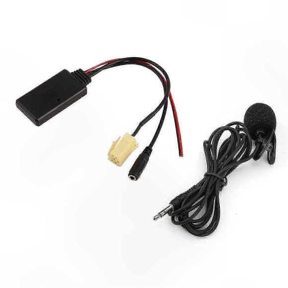 Bluetooth 5.0 AUX Adapter with Microphone for Handsfree Use in Select Vehicles