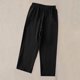 thumbnail image 2 of TaTaai Women's Casual 7/8 Length Pants Straight Leg Linen-Like Fabric with Elastic Waistband Side Pockets and Decorative Buttons for Spring Summer Outfits Gift, 2 of 7