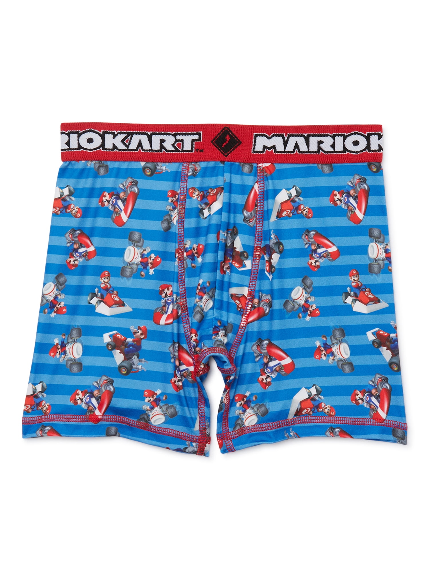 Nintendo Mario Kart Boys Boxer Brief Underwear, 4-Pack, Sizes 4-14