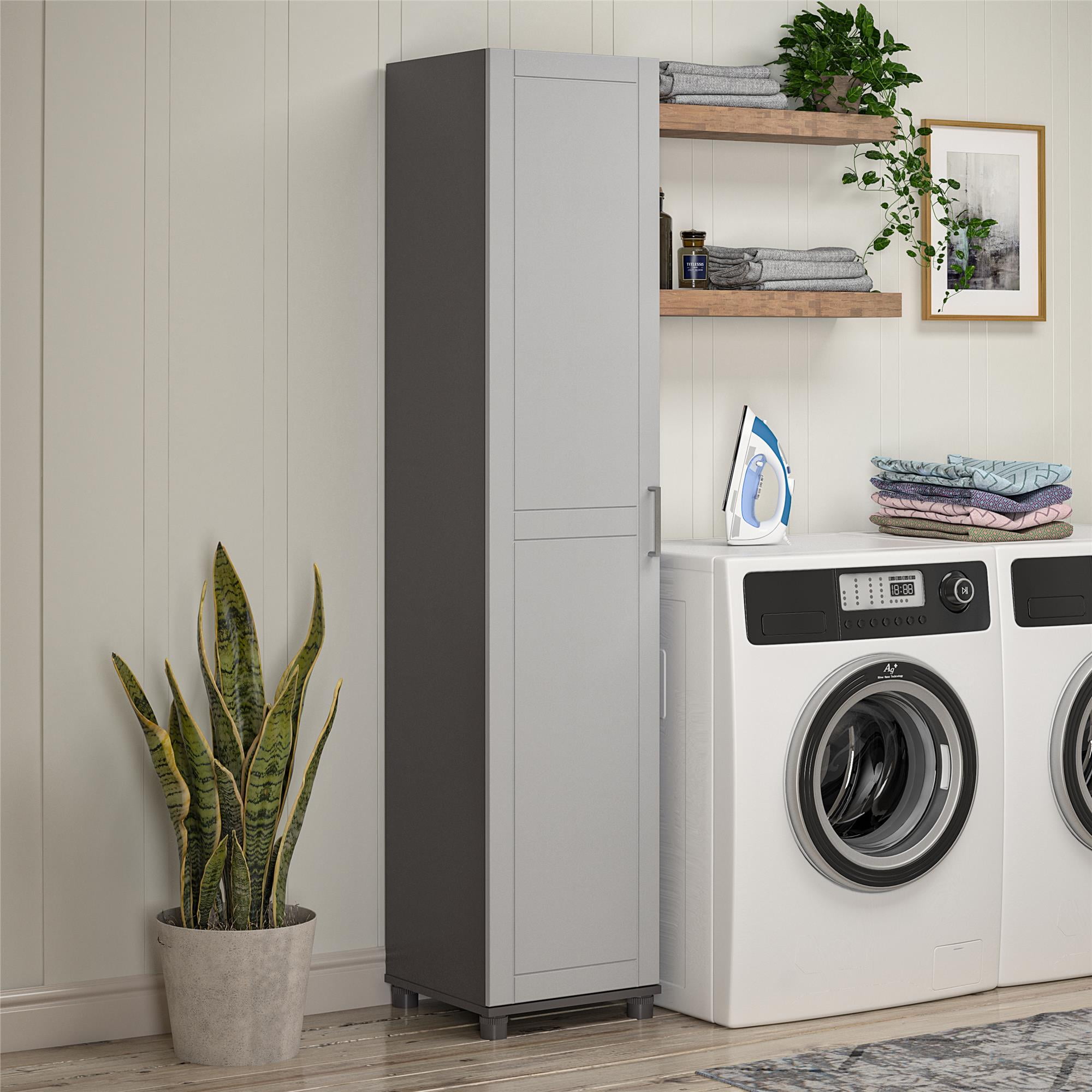 SystemBuild Callahan 16" Utility Storage Cabinet, Gray - Walmart.com
