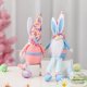thumbnail image 5 of Gnomo de conejito de patas largas de Pascua Conejo hecho a mano Juguetes de peluche para adornos de muñecas Primavera Niños Regalos de Pascua Fiesta en casa Fiesta Decoración del hogar esquí esquí Gafas de esquí, 5 of 5