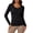 Black, variant on EDHITNR Women Long Sleeve T-Shirts Basic Crew Neck Slim Fit Stretchy Athletic Yoga Top Casual Workout Running Tee Black XXL
