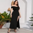 thumbnail image 3 of Robes de Cocktail d'Été pour Femmes Grande Taille à Col en V, Robe Maxi de Soirée, 3 of 6