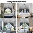 thumbnail image 6 of Swag Curtain Valances Black Beach Ocean Swag Valances for Kitchen Windows Ombre Abstract Oil Painting Short Topper Curtains Valance Tier Pair for Kitchen Bedroom Living Room Bathroom 28"x36", 6 of 8
