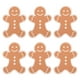 thumbnail image 1 of 6 esponjas navideñas: Esponjas para lavavajillas con diseño de hombre de jengibre, antirayaduras, para cocina y baño., 1 of 7