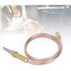 thumbnail image 2 of Termopar de gas universal, sonda termopar de quemador de gas de calefacción con rosca M8 de 600 mm para accesorios de parrilla de barbacoa para chimenea, 2 of 5