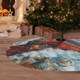 thumbnail image 6 of Sikiie Red Train Hot Air Balloon 30-48 inches {designName} Print Christmas Tree Skirt Snowman Xmas Tree Skirt with Edge Christmas Decorations for Holiday Party36", 6 of 7